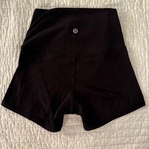 Lululemon Black High-Waisted Shorts